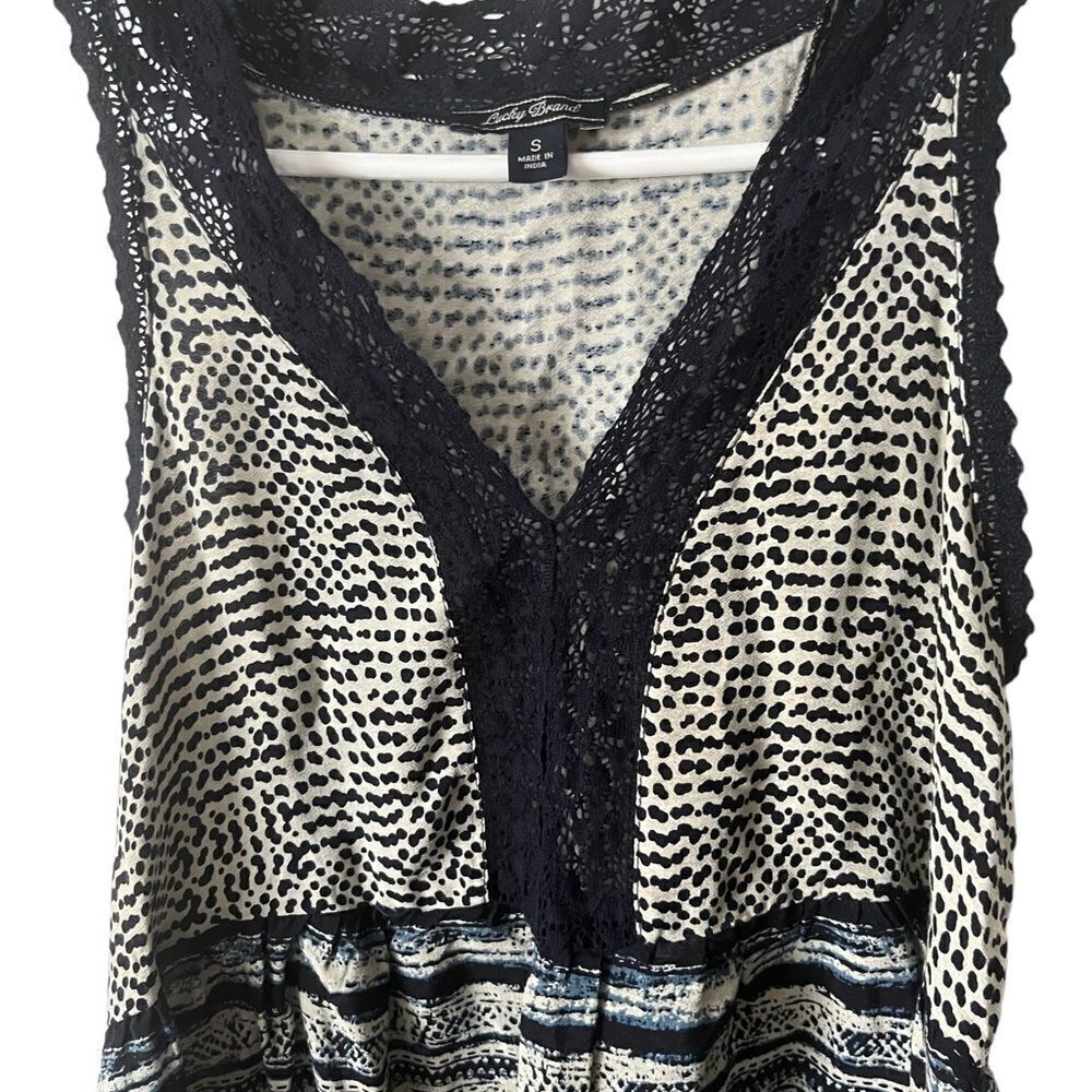 Lucky Brand Women’s Border Knit Blouse - Picture 9 of 10